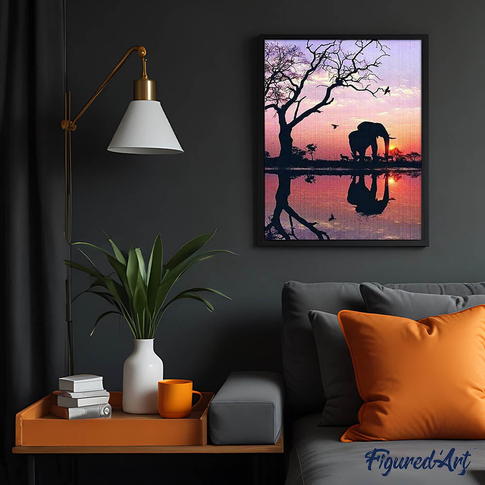 DCIDBEI Peinture Diamant Carré 40x50 cm Square Diamond Painting Elephant Grand Format Paysage le Coucher du Soleil Diamond Painting Animaux Jungle Point De Croix Mosaïque Loisir Creatif Adulte Puzzle DCIDBEI Peinture Diamant Carré 40x50 cm Square Diamond Painting Elephant Grand Format Paysage le Coucher du Soleil Diamond Painting Animaux Jungle Point De Croix Mosaïque Loisir Creatif Adulte Puzzle