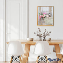 Charger l'image dans la galerie, Broderie Diamant | Broderie Diamant - Sac et Fleurs | Broderie Fleurs fleurs | FiguredArt