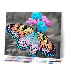 Charger l'image dans la galerie, Broderie Diamant | Broderie Diamant - Papillon qui butine | animaux Broderie Animaux papillons | FiguredArt