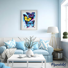 Charger l'image dans la galerie, Broderie Diamant | Broderie Diamant - Les Papillons | animaux Broderie Animaux papillons | FiguredArt