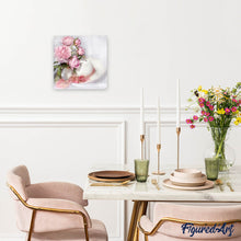 Charger l'image dans la galerie, Broderie Diamant | Broderie Diamant - Chapeau Blanc et Fleurs | Broderie Fleurs fleurs | FiguredArt