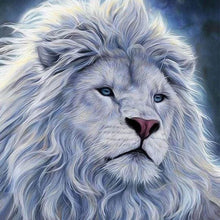 Charger l'image dans la galerie, Broderie Diamant | Broderie Diamant - Lion Blanc | animaux Broderie Animaux lions | FiguredArt