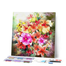Charger l'image dans la galerie, Broderie Diamant | Broderie Diamant - Fleurs Multi couleurs | Broderie Fleurs fleurs | FiguredArt