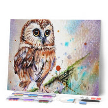 Charger l'image dans la galerie, Broderie Diamant | Broderie Diamant - Chouette Design | animaux Broderie Animaux chouettes et hiboux | FiguredArt