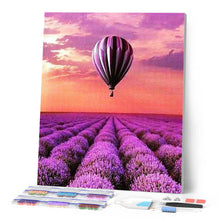 Charger l'image dans la galerie, Broderie Diamant | Broderie Diamant - Montgolfières au-dessus des champs | Broderie Paysages paysages | FiguredArt