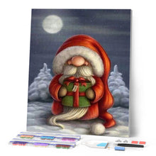 Charger l'image dans la galerie, Broderie Diamant | Broderie Diamant - Père Noël sous sa Capuche | Broderie Paysages Noël paysages | FiguredArt