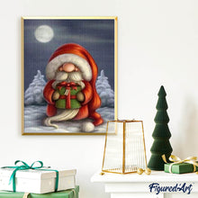 Charger l'image dans la galerie, Broderie Diamant | Broderie Diamant - Père Noël sous sa Capuche | Broderie Paysages Noël paysages | FiguredArt