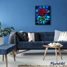 Charger l'image dans la galerie, Broderie Diamant | Broderie Diamant - Mosaïque de Rose | Broderie Fleurs fleurs | FiguredArt