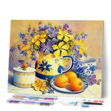 Charger l'image dans la galerie, Broderie Diamant | Broderie Diamant - Fleurs et Abricots | Broderie Fleurs fleurs | FiguredArt