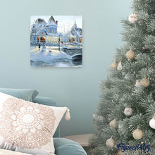 Charger l'image dans la galerie, Broderie Diamant | Broderie Diamant - Maison des Neiges | Broderie Paysages hiver paysages | FiguredArt