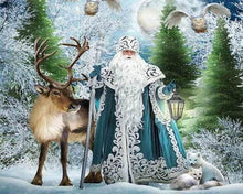 Charger l'image dans la galerie, Broderie Diamant | Broderie Diamant - Homme de la Neige | animaux Broderie Animaux hiver | FiguredArt