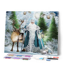 Charger l'image dans la galerie, Broderie Diamant | Broderie Diamant - Homme de la Neige | animaux Broderie Animaux hiver | FiguredArt