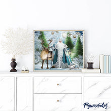 Charger l'image dans la galerie, Broderie Diamant | Broderie Diamant - Homme de la Neige | animaux Broderie Animaux hiver | FiguredArt