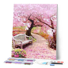 Charger l'image dans la galerie, Broderie Diamant | Broderie Diamant - Chemin de Printemps | Broderie Romantique romantique | FiguredArt