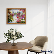 Charger l'image dans la galerie, Broderie Diamant | Broderie Diamant - Fleurs et Lac | Broderie Fleurs fleurs | FiguredArt