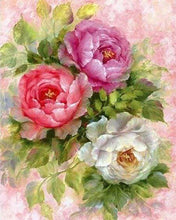 Charger l'image dans la galerie, Broderie Diamant | Broderie Diamant - Fleurs 3 couleurs | Broderie Fleurs fleurs | FiguredArt