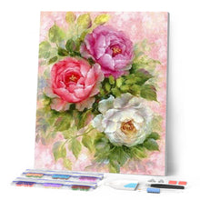 Charger l'image dans la galerie, Broderie Diamant | Broderie Diamant - Fleurs 3 couleurs | Broderie Fleurs fleurs | FiguredArt