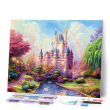 Charger l'image dans la galerie, Broderie Diamant | Broderie Diamant - Chateau Lumineux | Broderie Romantique chateaux romantique | FiguredArt