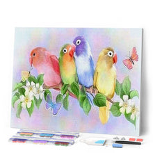 Charger l'image dans la galerie, Broderie Diamant | Broderie Diamant - Petites Perruches | animaux Broderie Animaux | FiguredArt
