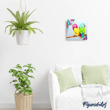Charger l'image dans la galerie, Broderie Diamant | Broderie Diamant - Perruches de Dos | animaux Broderie Animaux | FiguredArt