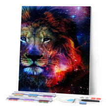 Charger l'image dans la galerie, Broderie Diamant | Broderie Diamant - Lion Galaxie | animaux Broderie Animaux lions | FiguredArt
