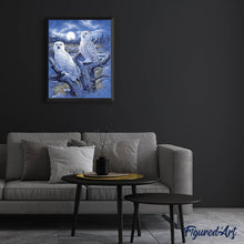 Charger l'image dans la galerie, Broderie Diamant | Broderie Diamant - Chouettes et Lune | animaux Broderie Animaux chouettes et hiboux | FiguredArt