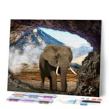 Charger l'image dans la galerie, Broderie Diamant | Broderie Diamant - Trou dEléphant | animaux Broderie Animaux éléphants | FiguredArt