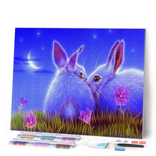 Charger l'image dans la galerie, Broderie Diamant | Broderie Diamant - Lapins Mignons | animaux Broderie Animaux lapins | FiguredArt