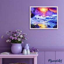 Charger l'image dans la galerie, Broderie Diamant | Broderie Diamant - Grandes Vagues | Broderie Paysages paysages | FiguredArt