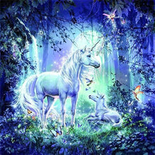 Charger l'image dans la galerie, Broderie Diamant | Broderie Diamant - Licorne des Bois | animaux Broderie Animaux licornes | FiguredArt
