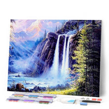 Charger l'image dans la galerie, Broderie Diamant | Broderie Diamant - Chute de Montagne | Broderie Paysages montagnes paysages | FiguredArt