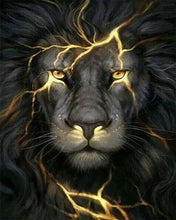 Charger l'image dans la galerie, Broderie Diamant | Broderie Diamant - Lion Eclair | animaux Broderie Animaux lions | FiguredArt
