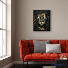 Charger l'image dans la galerie, Broderie Diamant | Broderie Diamant - Lion Eclair | animaux Broderie Animaux lions | FiguredArt