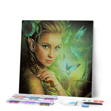 Charger l'image dans la galerie, Broderie Diamant | Broderie Diamant - Déesse et Papillons | Broderie Romantique papillons romantique | FiguredArt