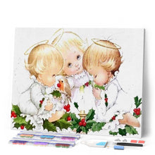 Charger l'image dans la galerie, Broderie Diamant | Broderie Diamant - Trois Angelots | Broderie Religion | FiguredArt