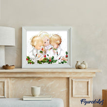 Charger l'image dans la galerie, Broderie Diamant | Broderie Diamant - Trois Angelots | Broderie Religion | FiguredArt