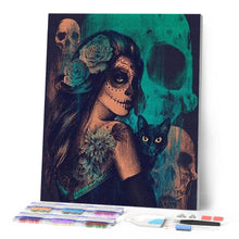 Charger l'image dans la galerie, Broderie Diamant | Broderie Diamant - Beauté macabre | Broderie Romantique romantique | FiguredArt