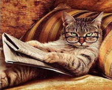 Charger l'image dans la galerie, Broderie Diamant | Broderie Diamant - Le Chat connaisseur | animaux, Broderie Animaux, chats | FiguredArt
