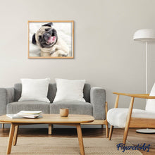 Charger l'image dans la galerie, Broderie Diamant | Broderie Diamant - Sharpey endormi | animaux Broderie Animaux | FiguredArt