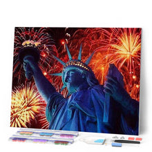 Charger l'image dans la galerie, Broderie Diamant | Broderie Diamant - Feu dArtifice à New York | Broderie Ville ville | FiguredArt