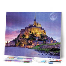 Charger l'image dans la galerie, Broderie Diamant - Le Mont Saint Michel 40x50cm toile tendue sur châssis