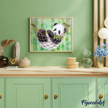 Charger l'image dans la galerie, Broderie Diamant | Broderie Diamant - Bébé Panda dans son Hamac | animaux Broderie Animaux pandas | FiguredArt