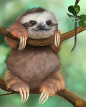 Charger l'image dans la galerie, Broderie Diamant | Broderie Diamant - Paresseux sur une Branche | animaux Broderie Animaux | FiguredArt