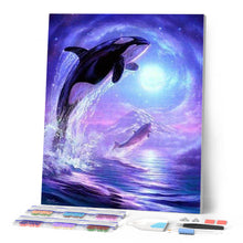 Charger l'image dans la galerie, Broderie Diamant | Broderie Diamant - Orque sortant de lEau | animaux Broderie Animaux | FiguredArt