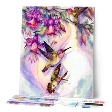 Charger l'image dans la galerie, Broderie Diamant | Broderie Diamant - Colibris en Vol | animaux Broderie Animaux | FiguredArt