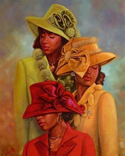 Charger l'image dans la galerie, Broderie Diamant | Broderie Diamant - Trois Femmes | Broderie Romantique romantique | FiguredArt