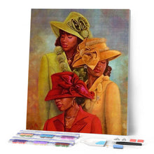 Charger l'image dans la galerie, Broderie Diamant | Broderie Diamant - Trois Femmes | Broderie Romantique romantique | FiguredArt