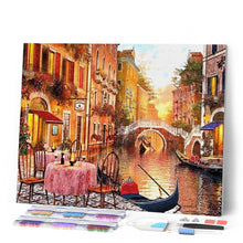 Charger l'image dans la galerie, Broderie Diamant | Broderie Diamant - Table près du Canal | Broderie Ville ville | FiguredArt