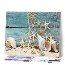 Charger l'image dans la galerie, Broderie Diamant | Broderie Diamant - Filet et Etoiles de Mer | Broderie Paysages paysages | FiguredArt