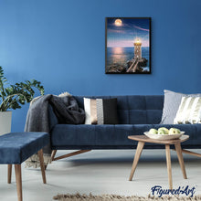Charger l'image dans la galerie, Broderie Diamant | Broderie Diamant - Phare de Nuit | Broderie Paysages paysages | FiguredArt